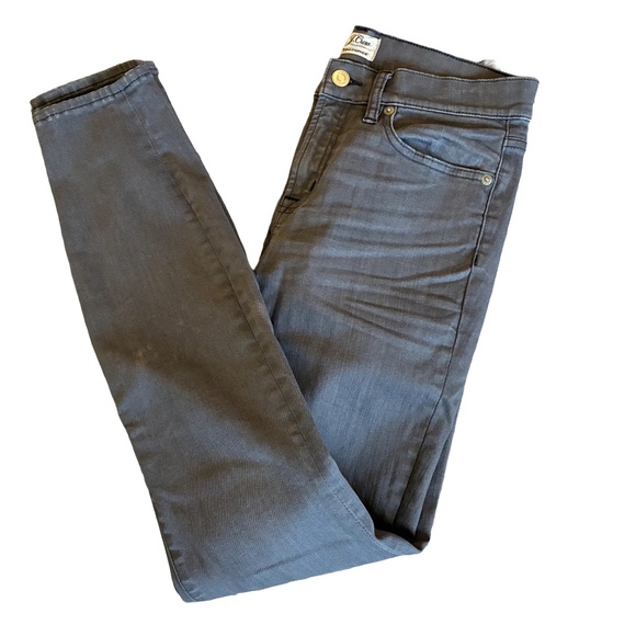 J.Crew Gray Toothpick Skinny Ankle Jeans 27T | Stretch High-Rise Denim - Picture 8 of 8